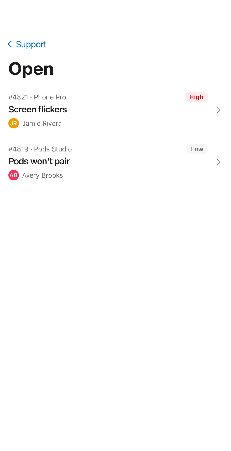 Inbox Support on iOS in light mode
