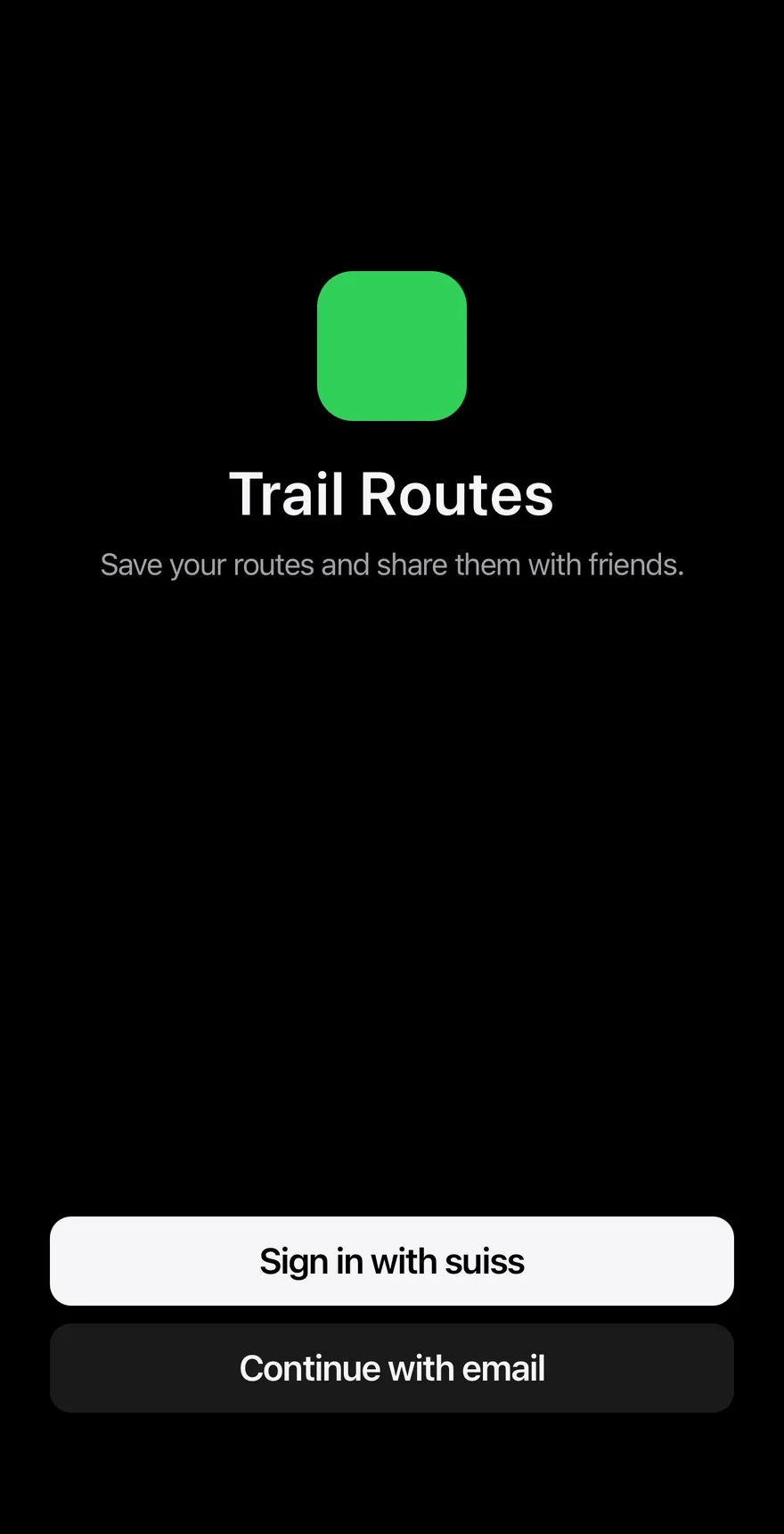 Login Sheet on iOS in dark mode