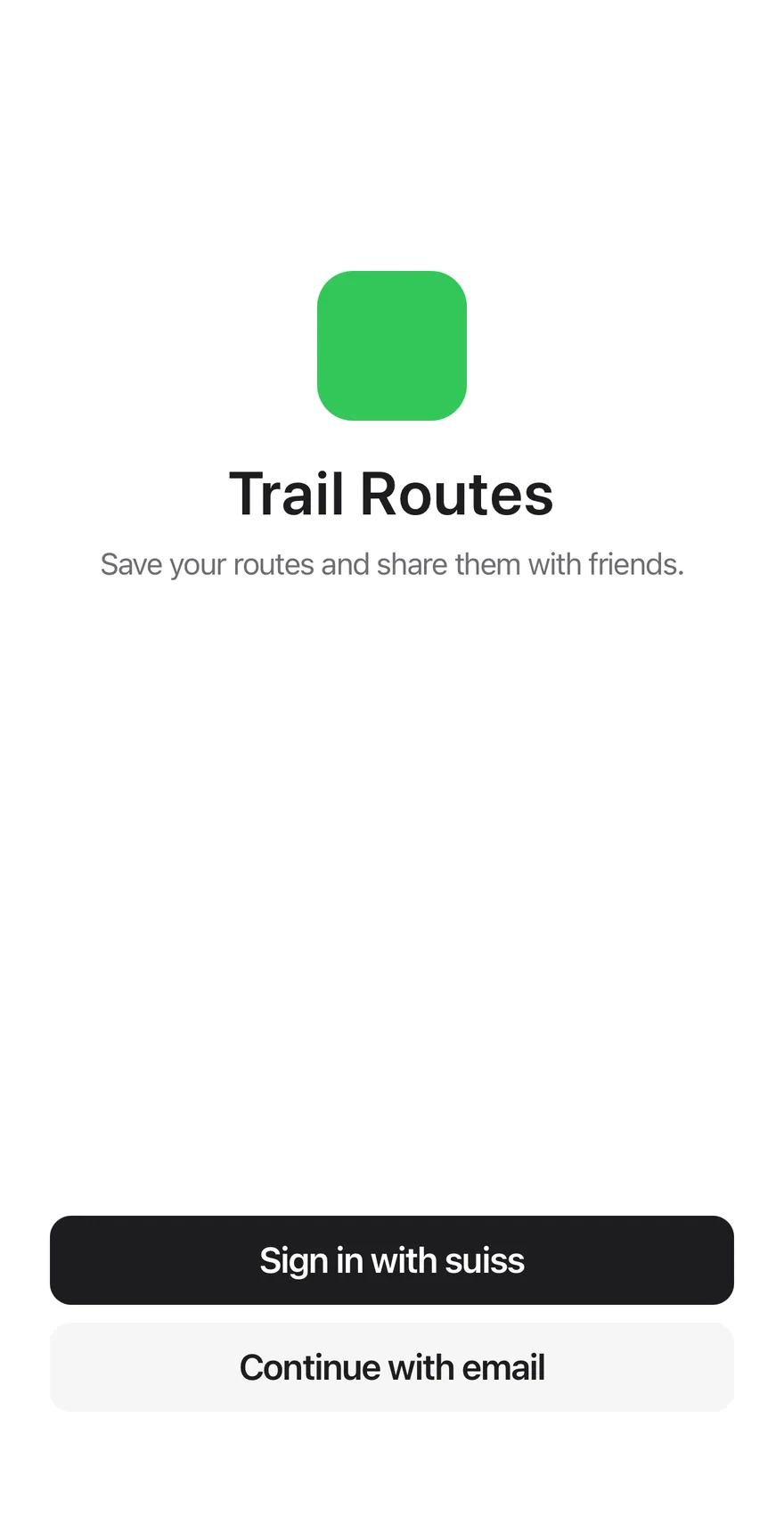 Login Sheet on iOS in light mode