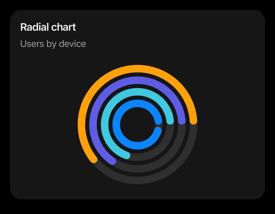 Radial on iOS in dark mode