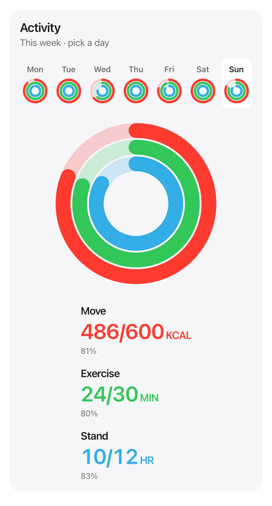 Radial (interactive) on iOS in light mode