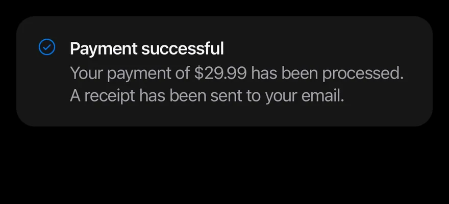Alert on iOS in dark mode