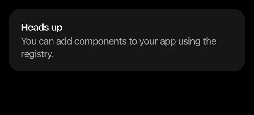 Alert (without icon) on iOS in dark mode