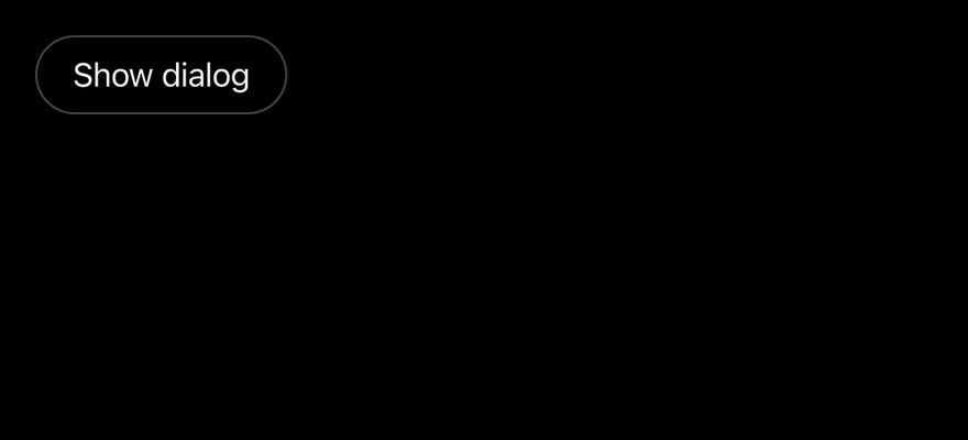 Alert Dialog on iOS in dark mode