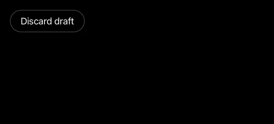 Alert Dialog (small) on iOS in dark mode