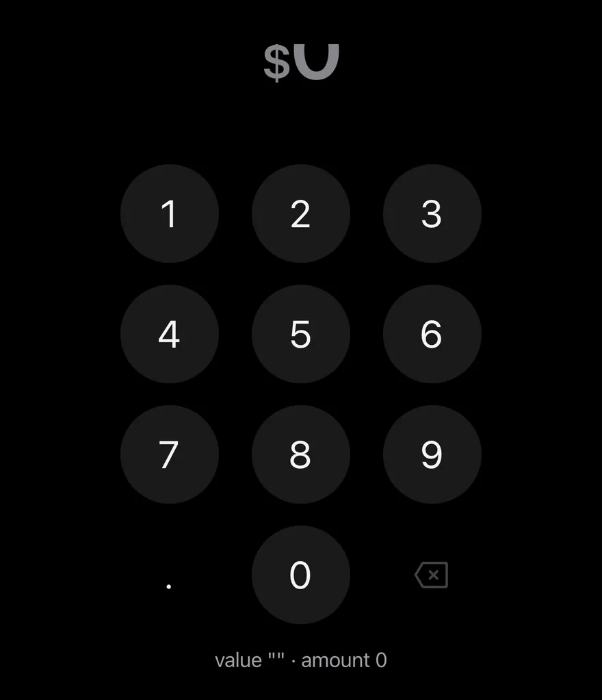 Amount Input (controlled) on iOS in dark mode