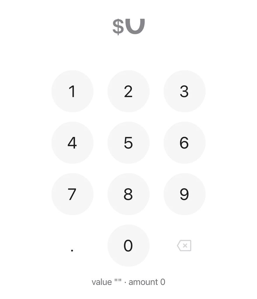 Amount Input (controlled) on iOS in light mode