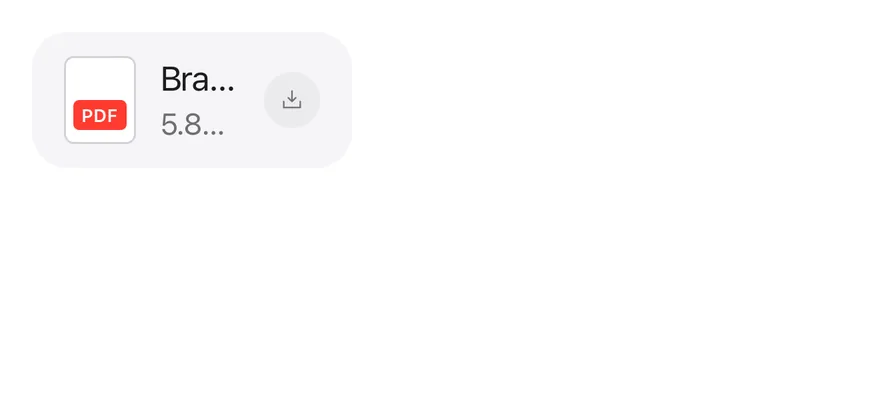 Attachment (pressable) on iOS in light mode