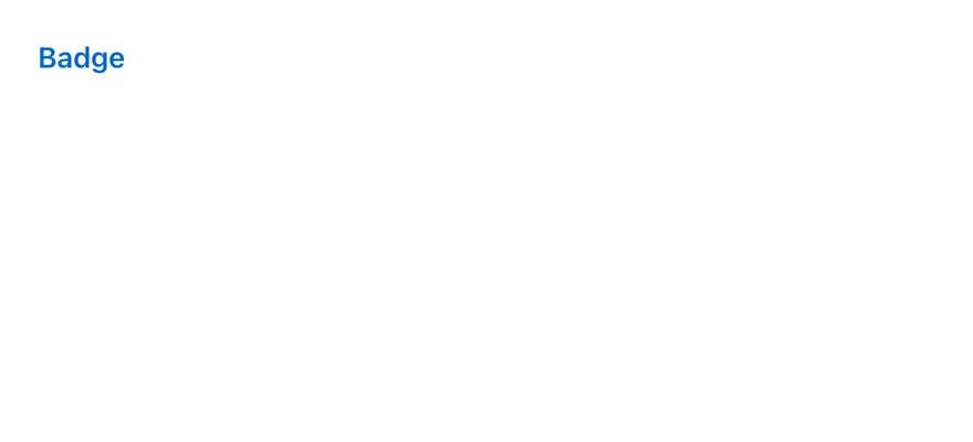 Badge on iOS in light mode