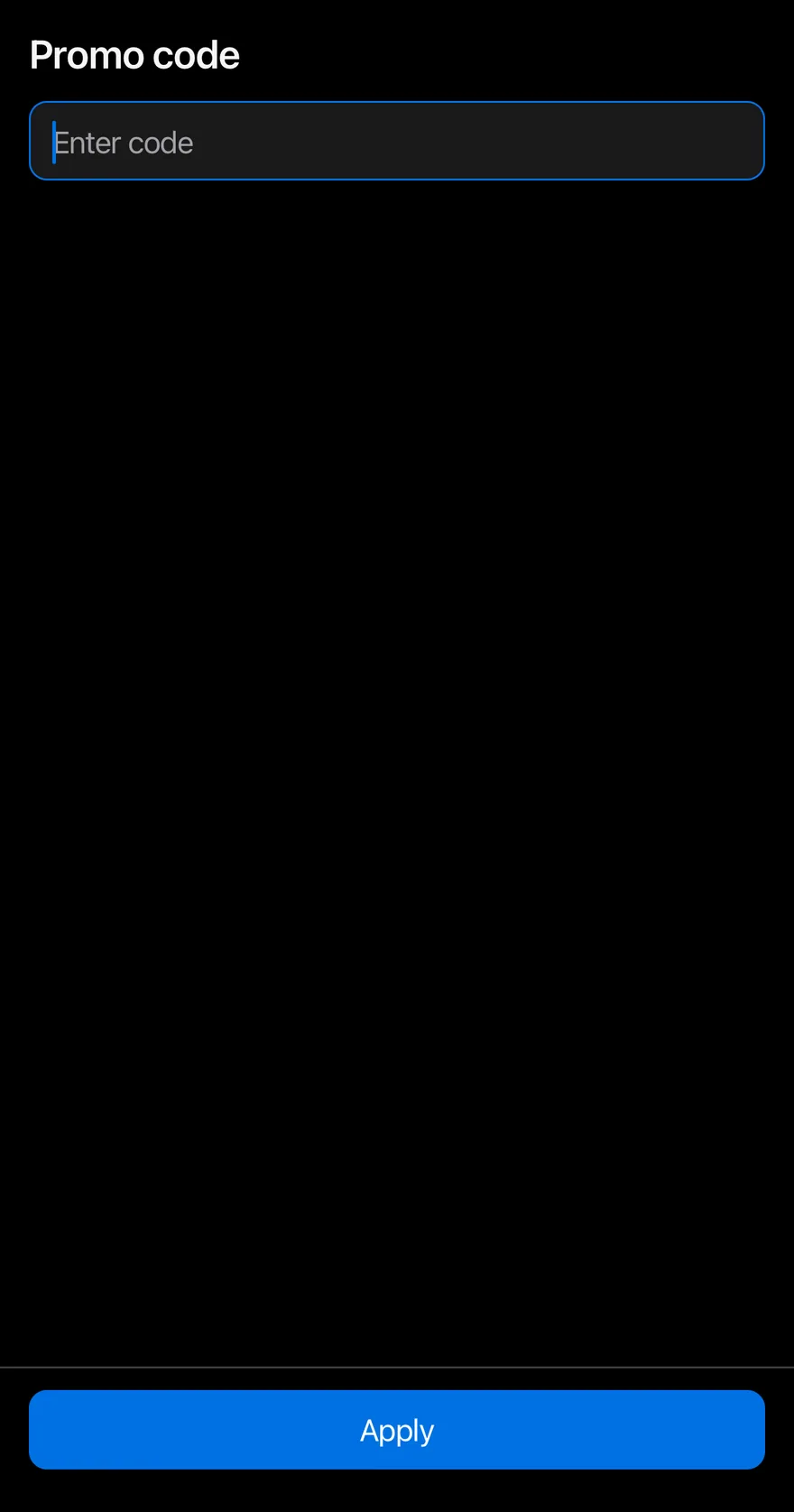 Bottom Bar (above keyboard) on iOS in dark mode