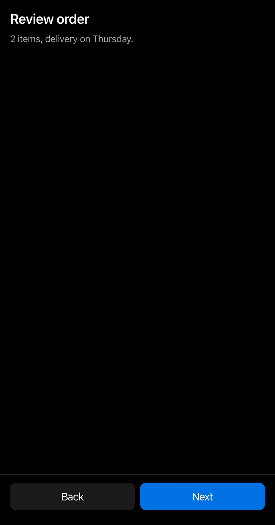 Bottom Bar (side by side) on iOS in dark mode