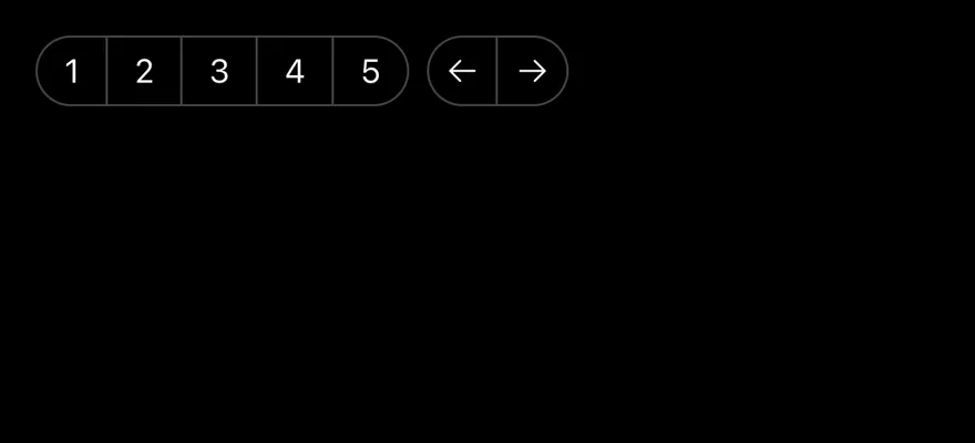 Button Group (nested) on iOS in dark mode