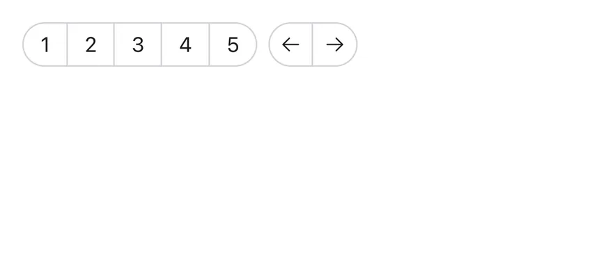 Button Group (nested) on iOS in light mode