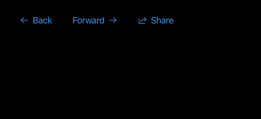 Button Group (plain) on iOS in dark mode