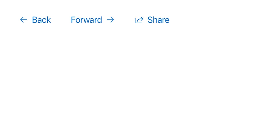 Button Group (plain) on iOS in light mode