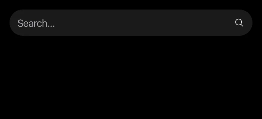 Button Group (with input) on iOS in dark mode
