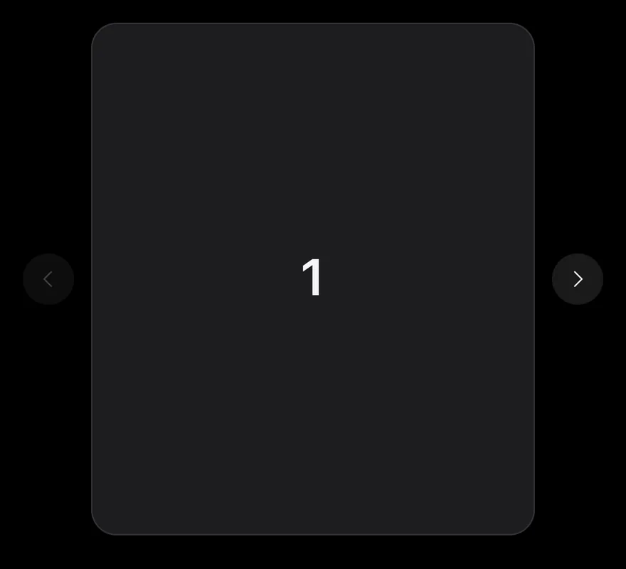 Carousel on iOS in dark mode