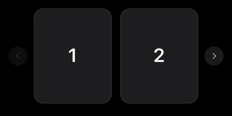 Carousel (multiple items) on iOS in dark mode