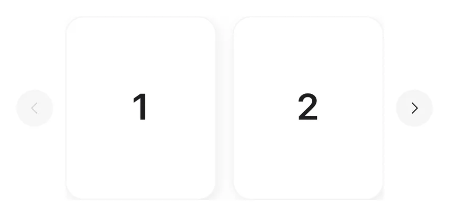 Carousel (multiple items) on iOS in light mode