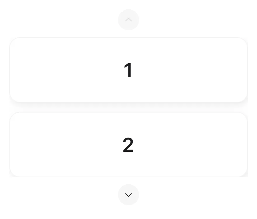 Carousel (vertical) on iOS in light mode
