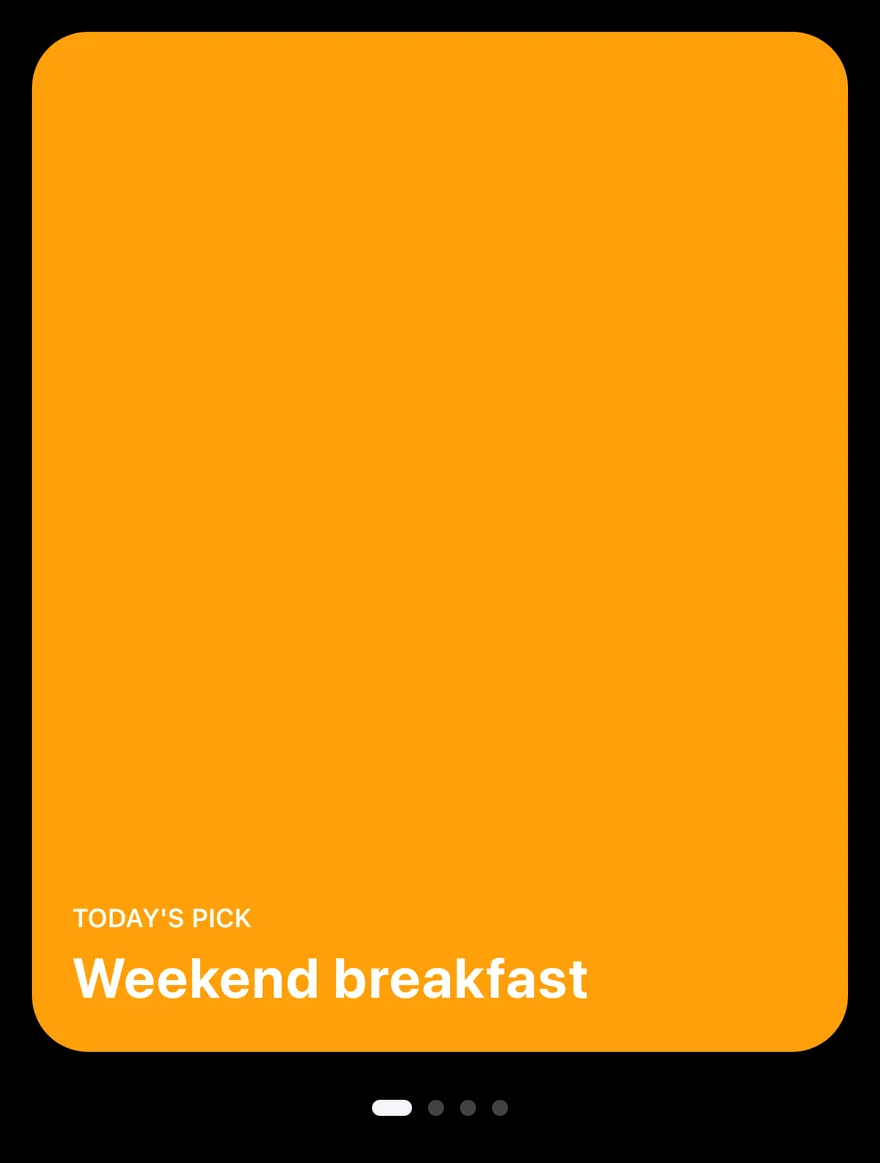 Carousel (with page indicator) on iOS in dark mode