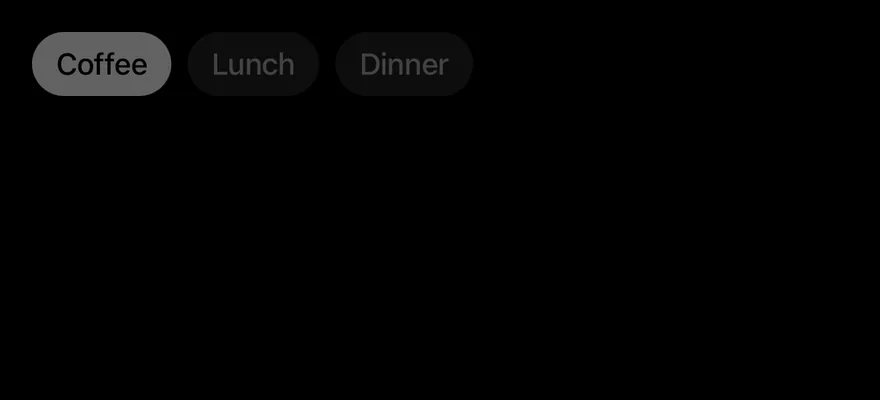 Chip (group disabled) on iOS in dark mode