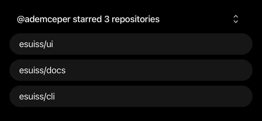 Collapsible (open by default) on iOS in dark mode