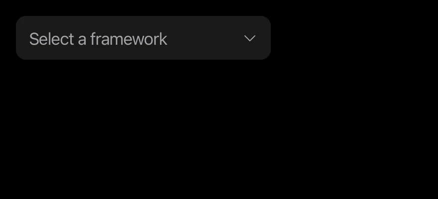 Combobox on iOS in dark mode