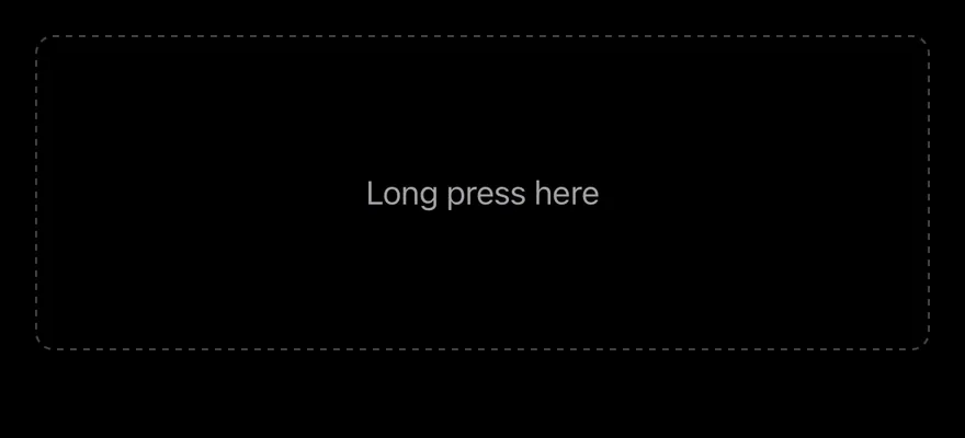 Context Menu on iOS in dark mode
