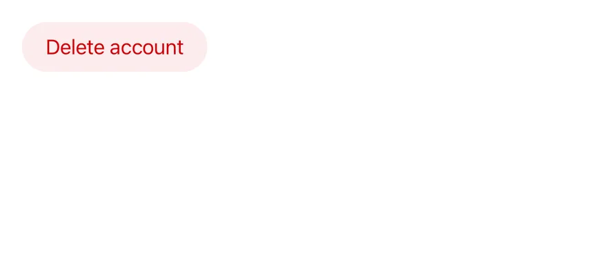 Dialog (destructive) on iOS in light mode