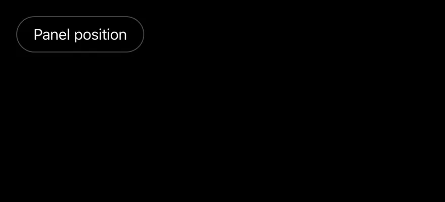 Dropdown Menu (radio group) on iOS in dark mode