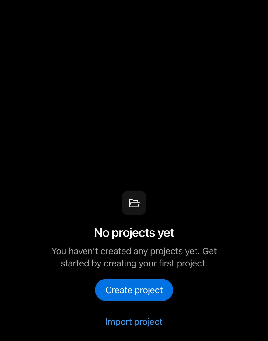 Empty on iOS in dark mode