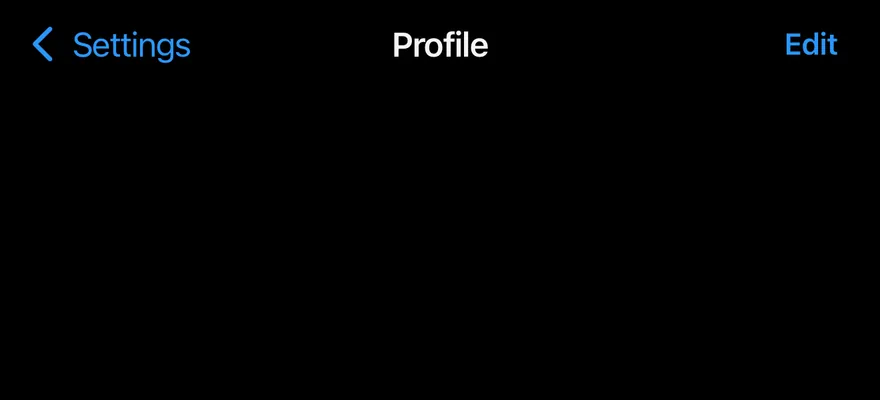 Header on iOS in dark mode