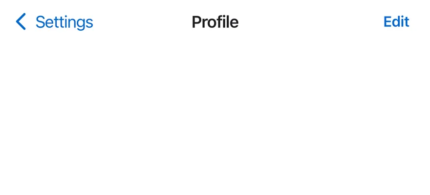 Header on iOS in light mode