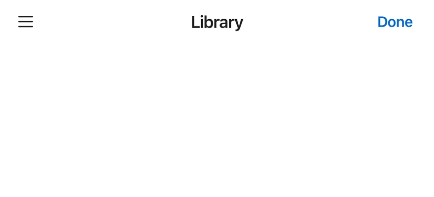 Header (leading actions) on iOS in light mode