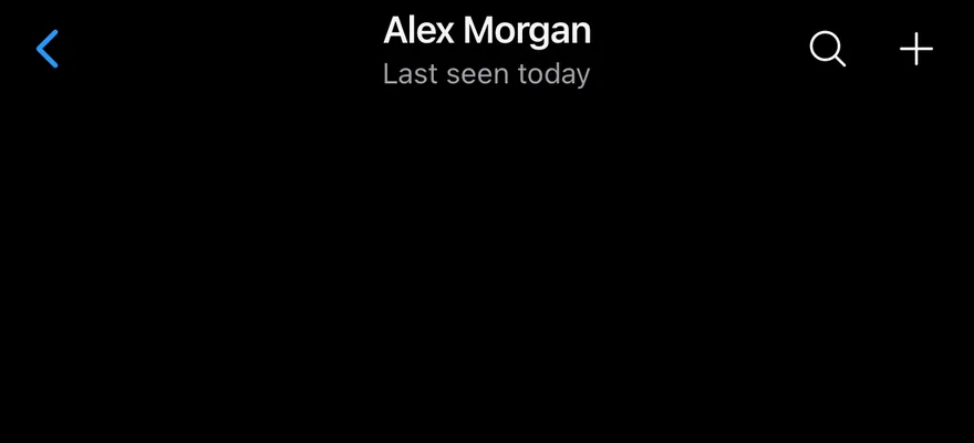 Header (subtitle) on iOS in dark mode