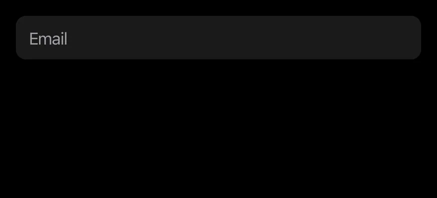 Input on iOS in dark mode