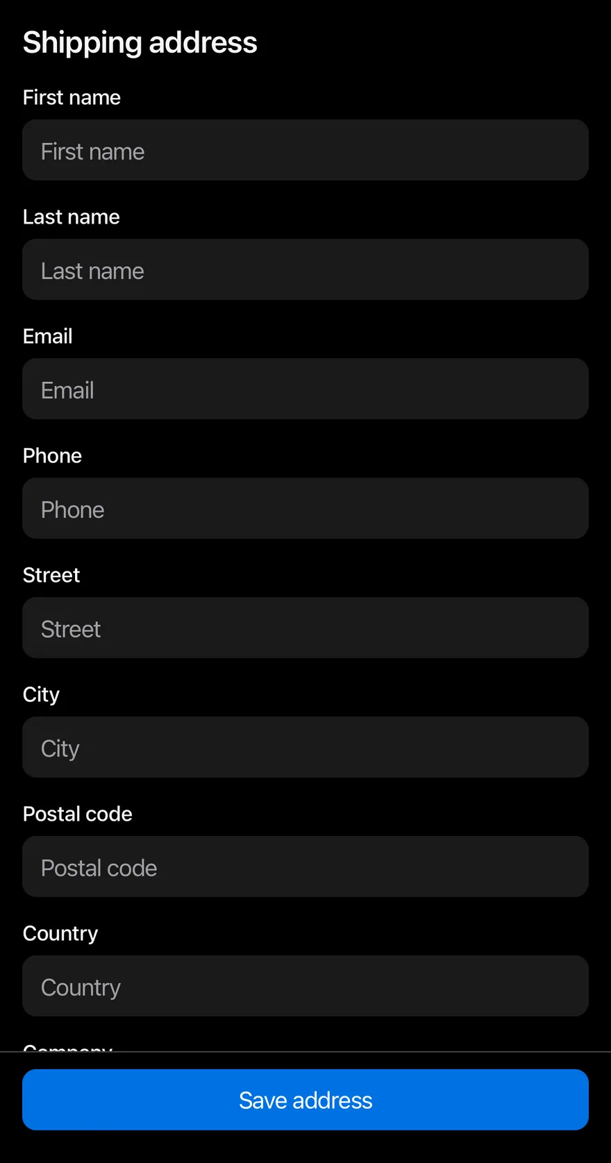 Keyboard Scroll View (with bottom bar) on iOS in dark mode