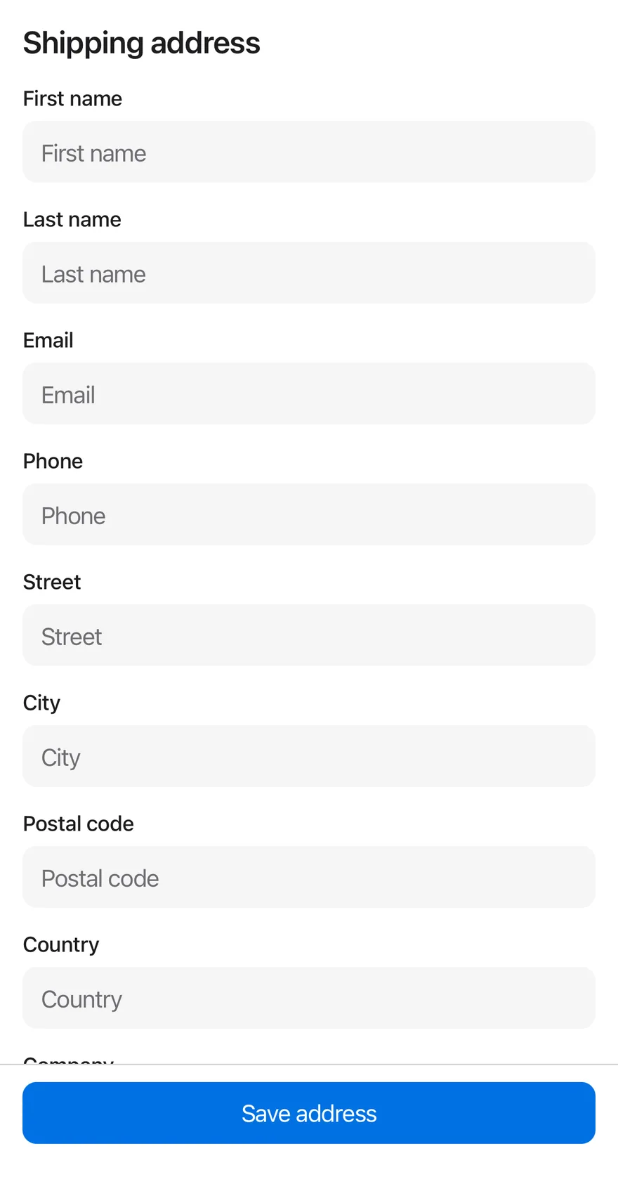 Keyboard Scroll View (with bottom bar) on iOS in light mode