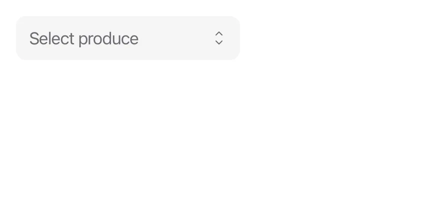 Select (grouped) on iOS in light mode