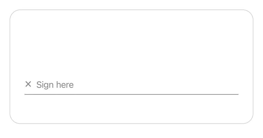 Signature Pad on iOS in light mode