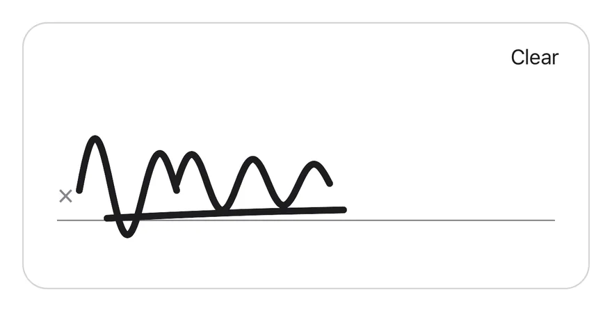 Signature Pad (thick stroke) on iOS in light mode