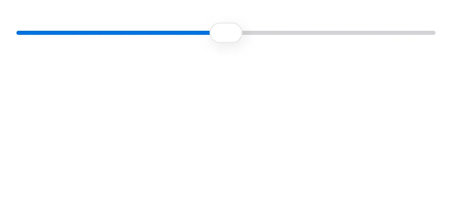 Slider (step) on iOS in light mode