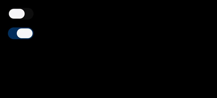 Switch (disabled) on iOS in dark mode