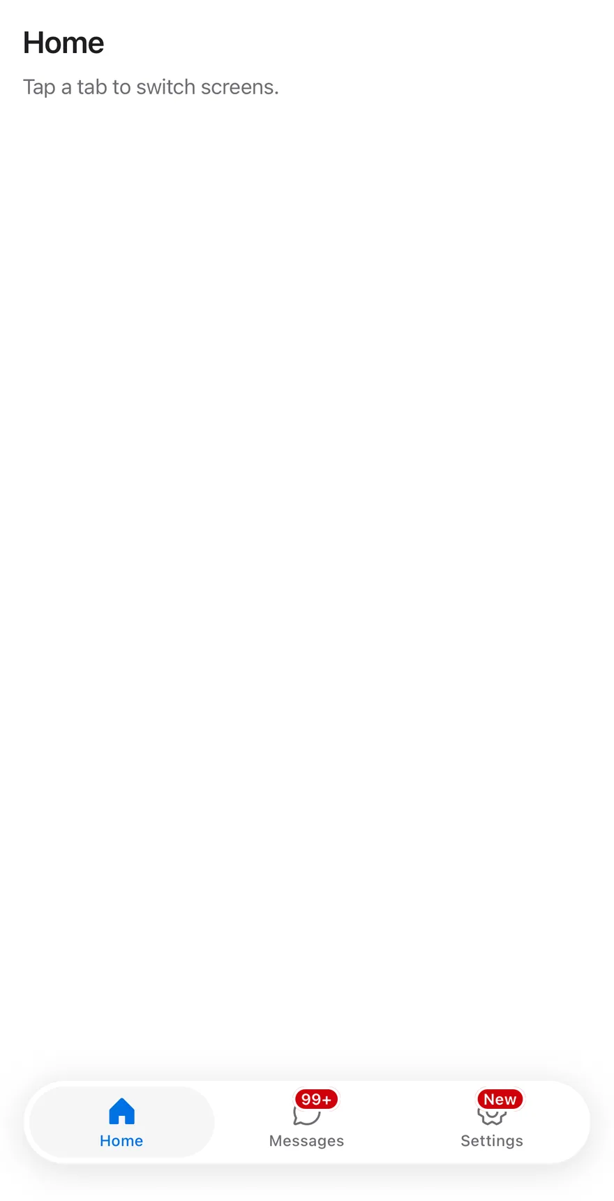 Tab Bar (large badge) on iOS in light mode