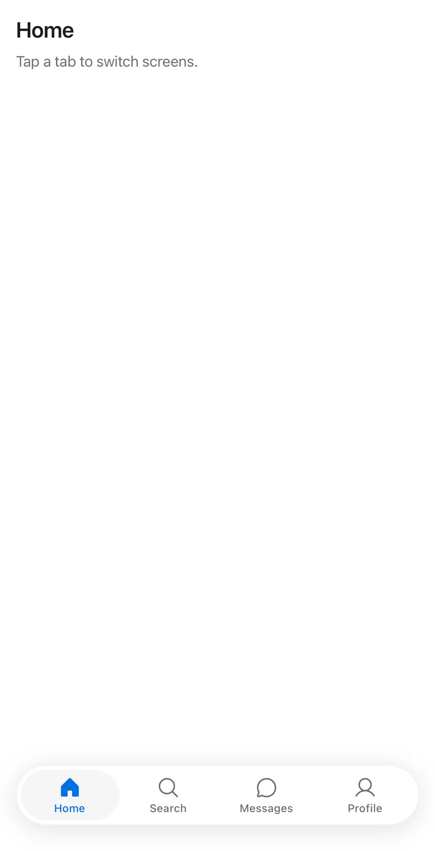 Tab Bar (without badges) on iOS in light mode