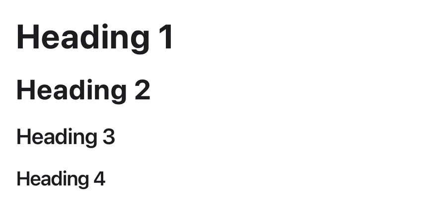 Text (headings) on iOS in light mode