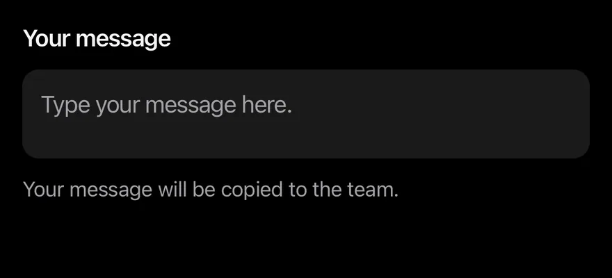 Textarea (with label) on iOS in dark mode