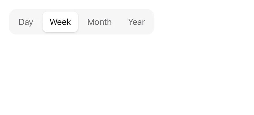 Toggle Group (segmented) on iOS in light mode
