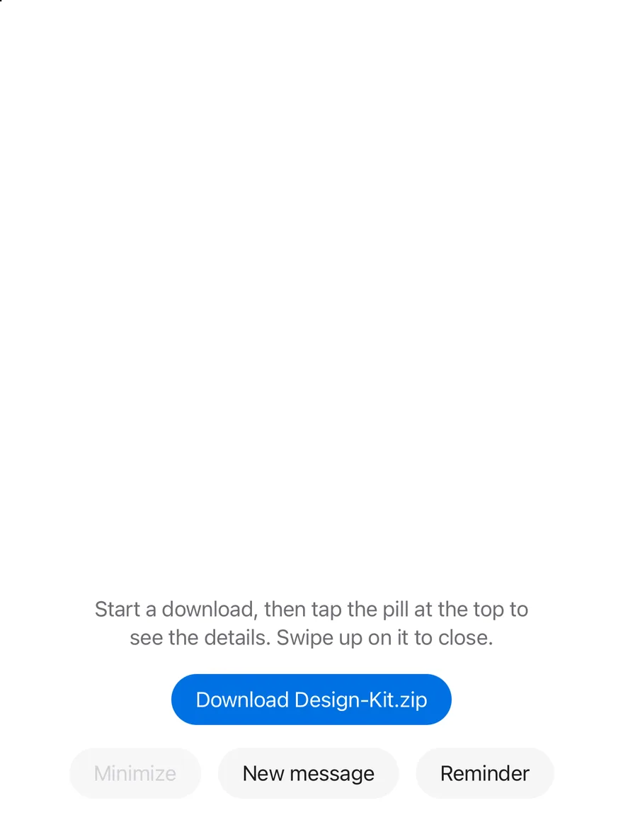 Island (live activity) on iOS in light mode